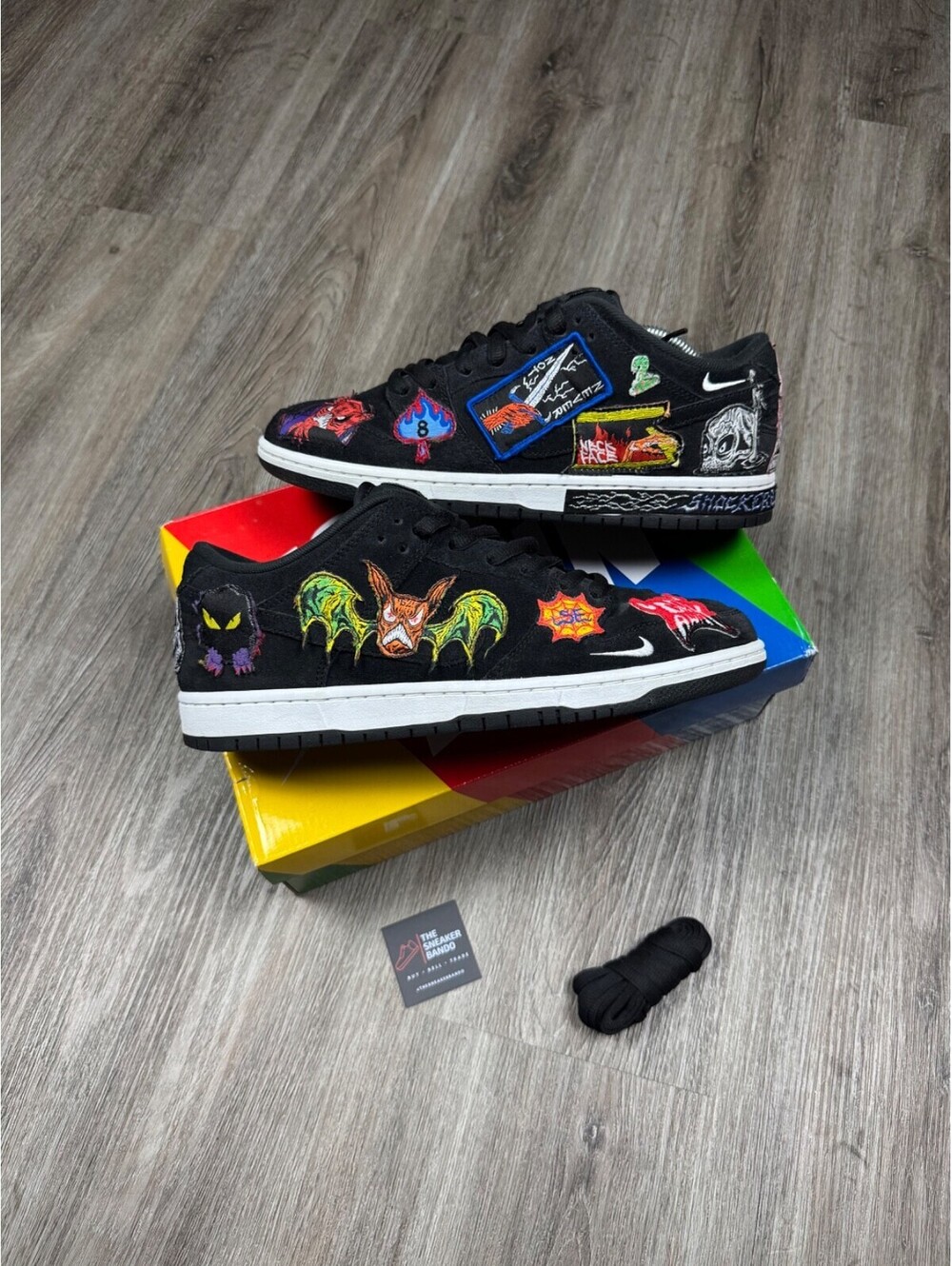 Size 10.5 - Nike SB Dunk Low Pro QS Black/Multicolor/White 2022
